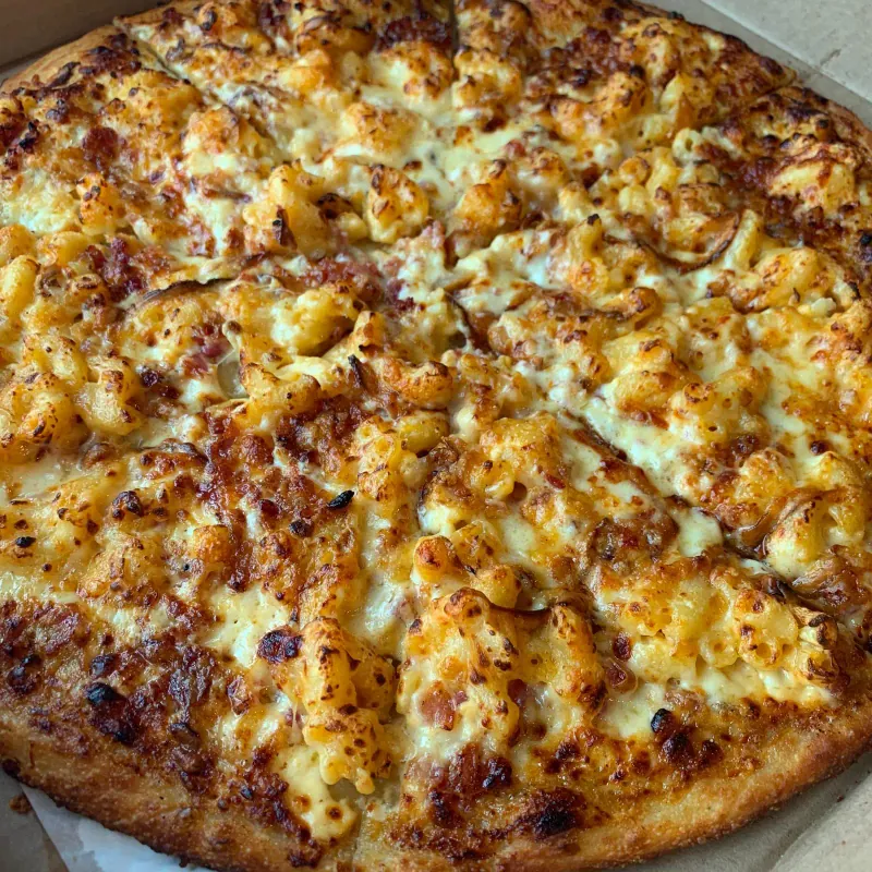 Artisan pizza crafted fresh